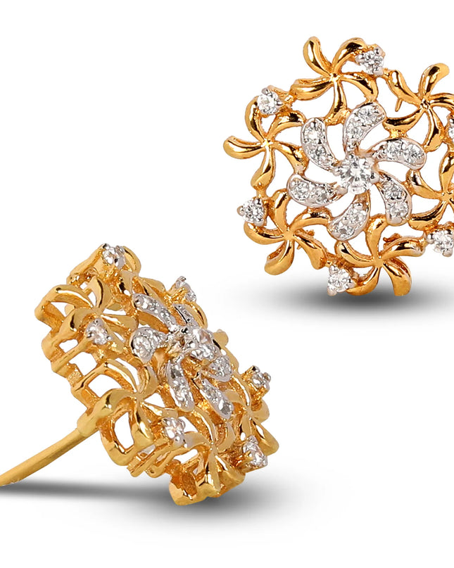 Pave Zircon Swirl-E005