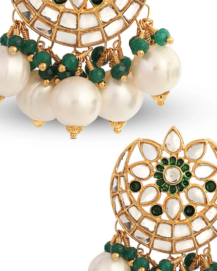 Kundan Pearl Drop-E009