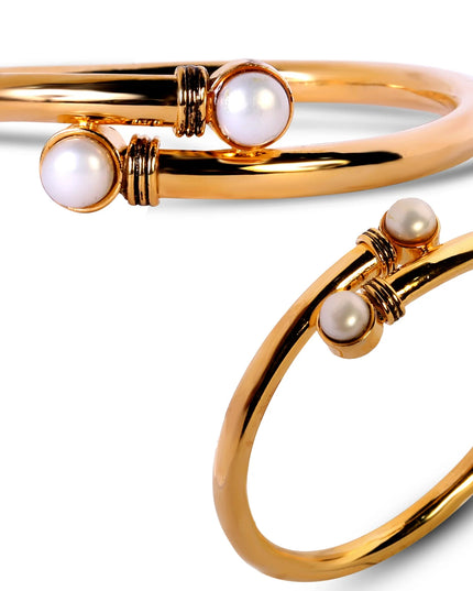 Twist Pearl Cuff-B009