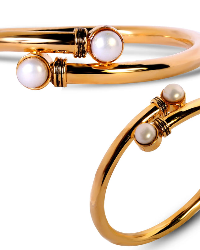 Twist Pearl Cuff-B009