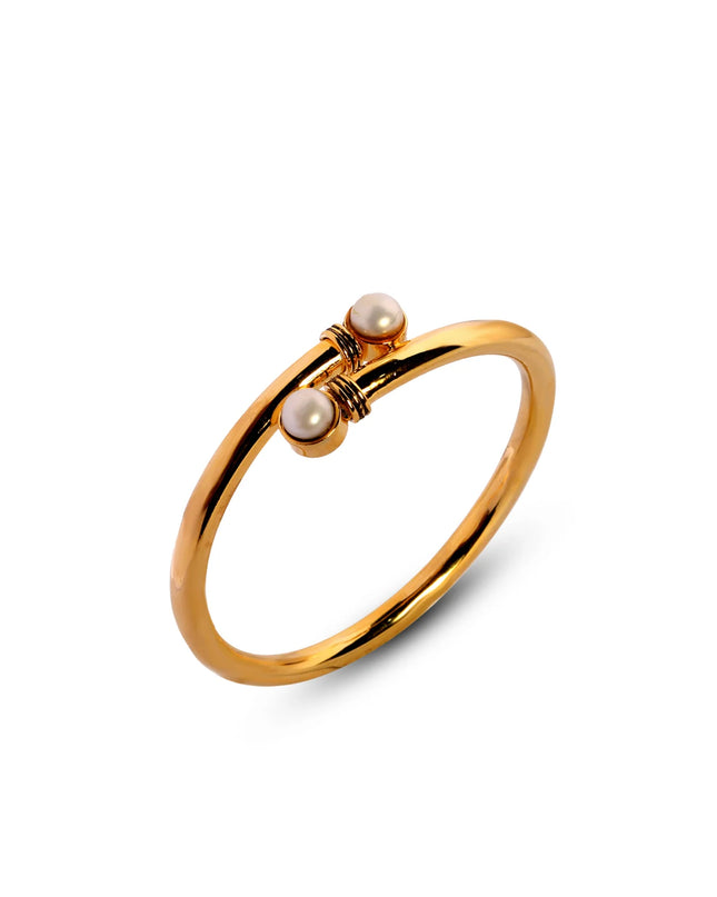 Twist Pearl Cuff-B009