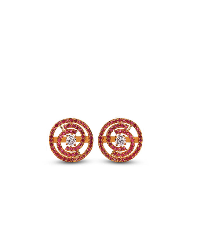 Gold Tone Floral Set-P004
