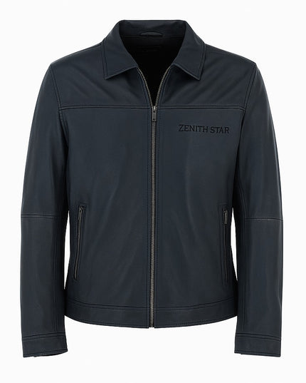 Cowhide Leather Jacket-J003