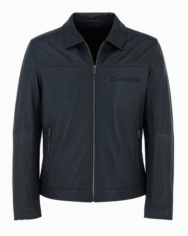 Cowhide Leather Jacket-J003