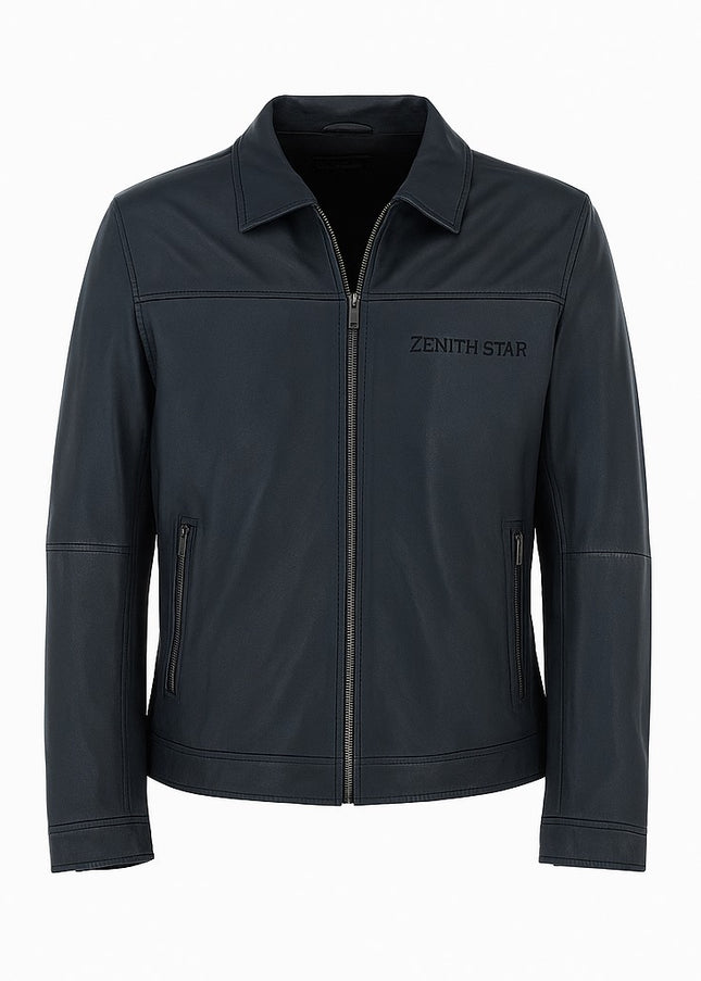 Cowhide Leather Jacket-J003