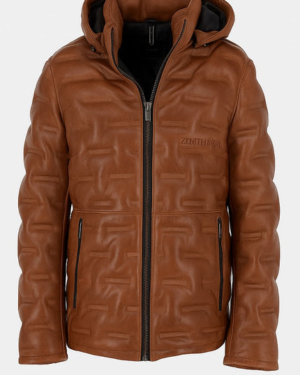 Quilted Hooded Jacket-J005
