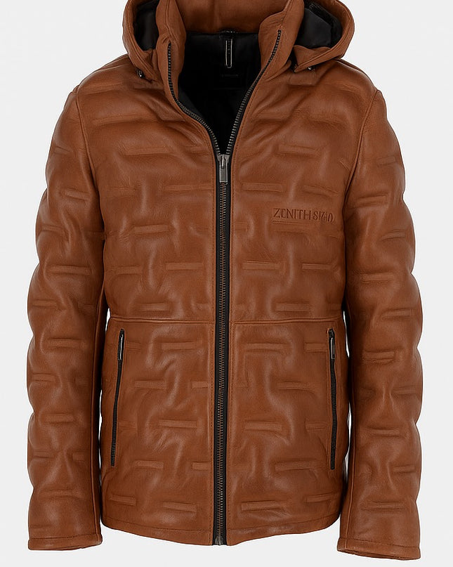 Quilted Hooded Jacket-J005